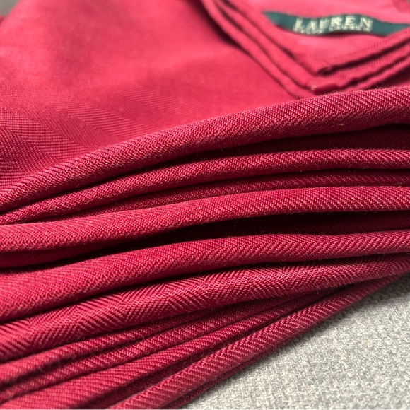 RALPH LAUREN Lauren 8-pcs Crimson Cloth Dinner Napkins #12012510